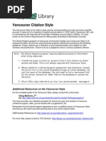 Download Vancouver Citation Style by Diogo Neves SN134471355 doc pdf