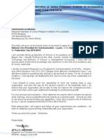 NF JPIA Vice President For Communication - Luzon - NFJPIA 2013-2014 (Letter of Intent)