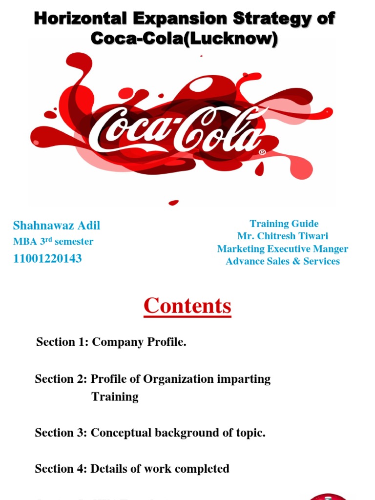 Coca cola introduction presentation image