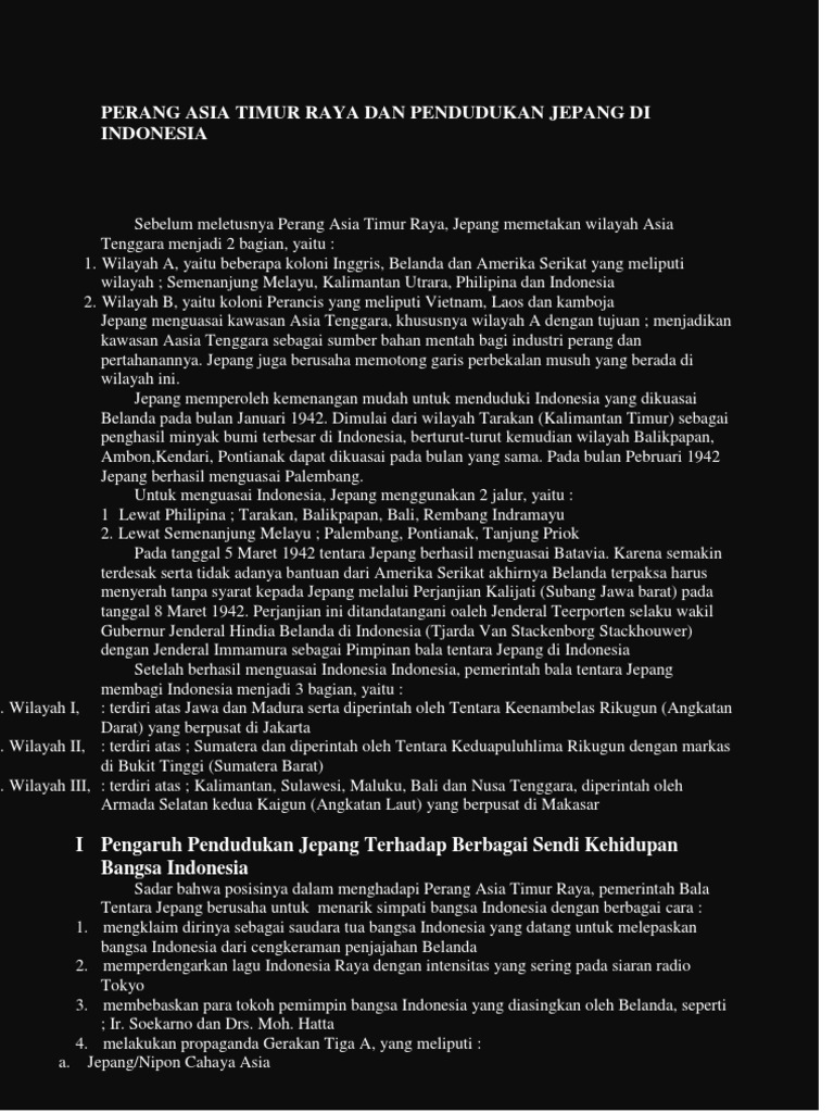 Jepang dan Pendudukan di Indonesia | PDF | Perjalanan