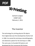 3d Printing