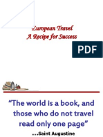 European Travel - Recipe for Success