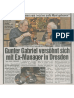 Gabriel Versöhnt Sich Mit Ex-Manager in Dresden