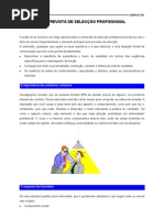 A Entrevista de Seleccao Profissional