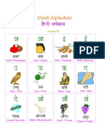 Hindi Varnamala Flash Cards