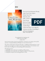 A Life of An Enthusiastic Worship (Book Review)