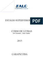 Estagio Supervisionado-Letras 2013