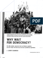 Why Wait For Democracy - Larry Diamond