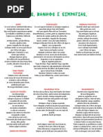 Ervas, Rezas, Banhos e Simpatias.