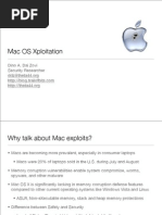 Download Dino Dai Zovi Mac OS Xploitation by Hao Lian SN13450744 doc pdf