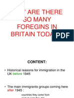 Why so many foreigners in Britain - Historical reasons for immigration before 1945