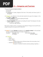 Unit 3. - Categories and Functions