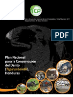 Plan Nacional para La Conservacion Del Danto en Honduras