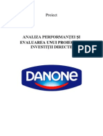 Proiect Investitii Directe - DANONE