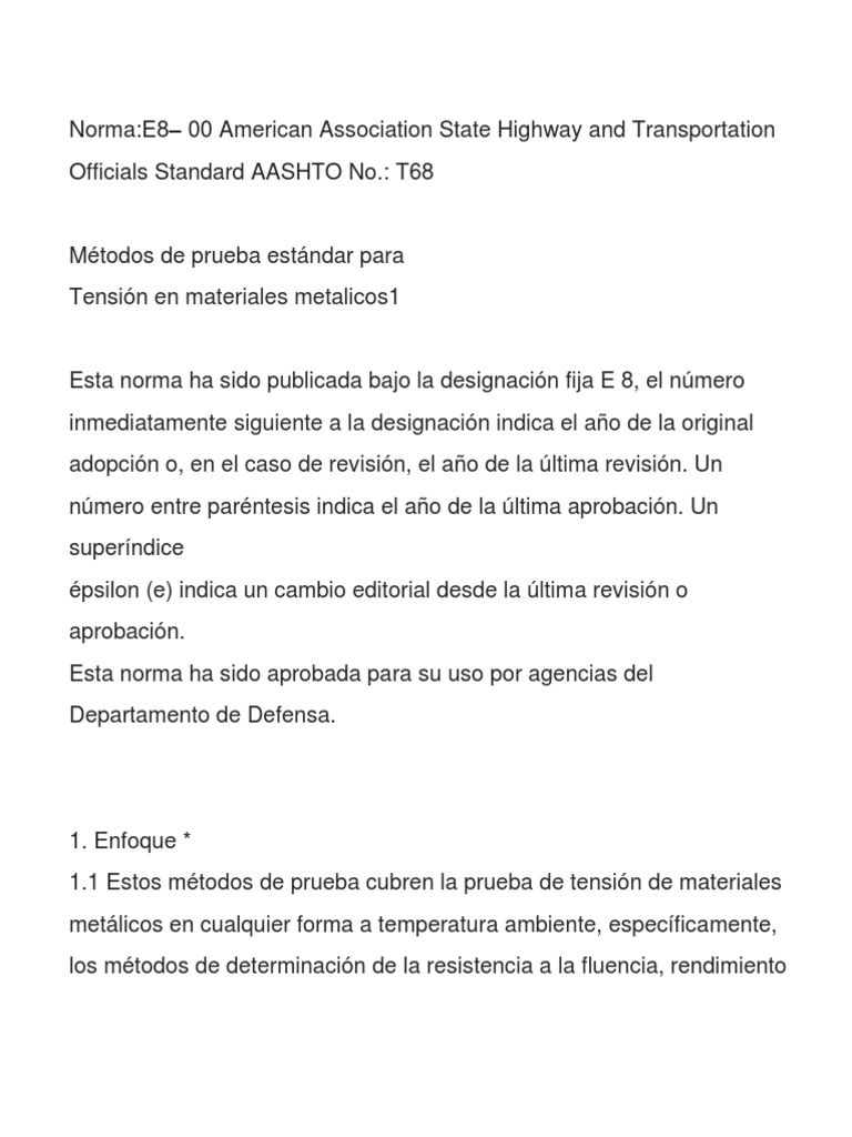 Astm E8 E8m Pdf