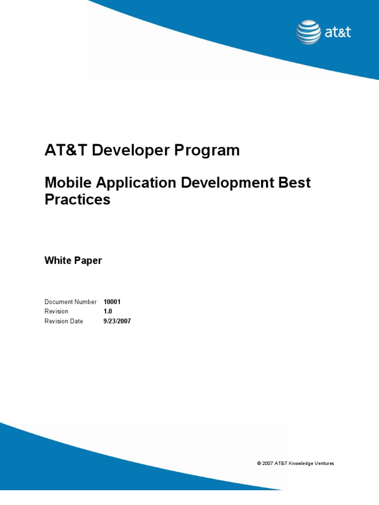 Best Practices Mobile Application Development | PDF | Virtual Private ...