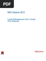 MSC Nastran 2012 Loads Management User's Guide (Pre-Release)