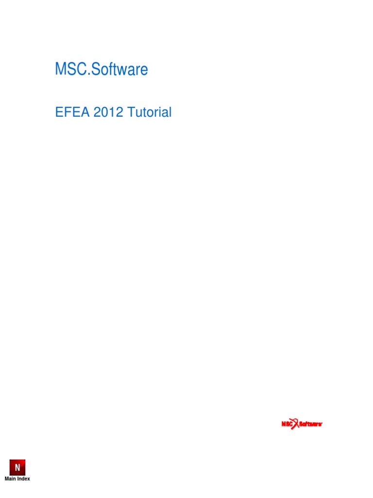 MSC - Software EFEA 2012 Tutorial | PDF | Finite Element Method | Trademark