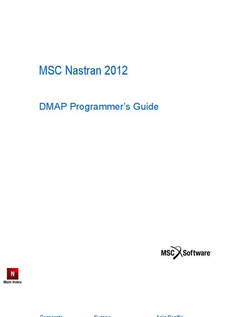 MSC Nastran 2012 DMAP Programmer's Guide | PDF | Parameter (Computer ...
