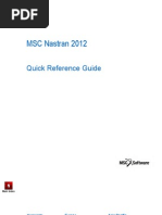 MSC Nastran Quick Reference Guide MSC Nastran 2012 Quick Reference Guide