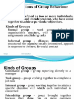 Foundations of Group Behaviour