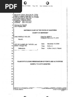 PLAINTIFF'S CLOSING MEMORANDUM OF POINTS AND AUTHORITIES IN REPLY JANE KINGSLEY MILLER v. CITY OF CARMEL-BY-THE-SEA (M99513) 2009.pdf