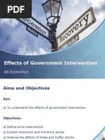 effects of government intervention