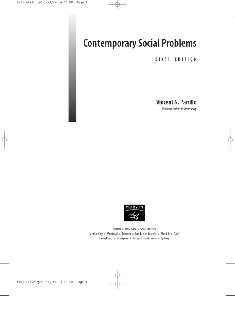 Contemp Social Problems PDF First Amendment To The United States Constitution Sociology photo