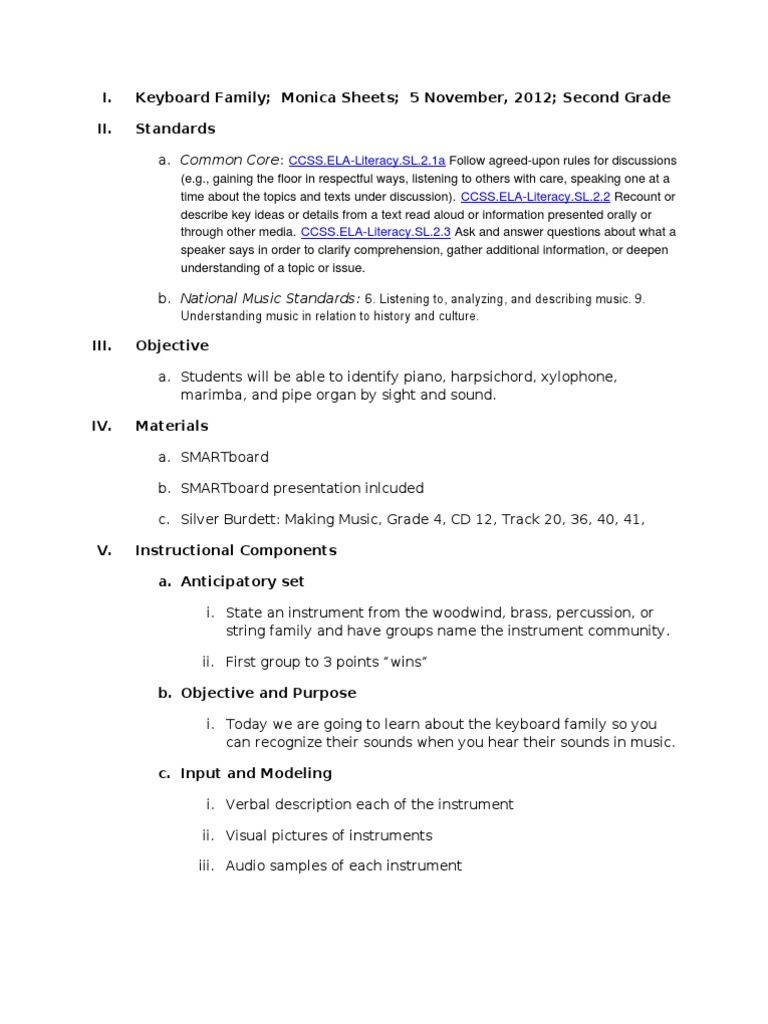 Keyboard Community PDF Musical Instruments Reading Comprehension
