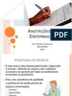 Anotações de Enfermagem