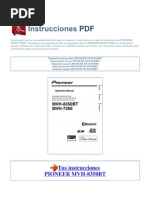 Download Manual de Instrucciones PIONEER MVH 8350BT S by clone_zero SN134567575 doc pdf