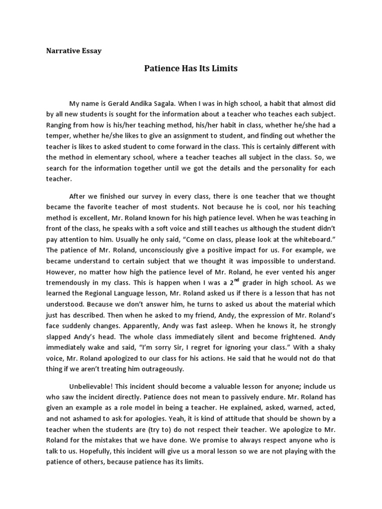 Patience speech image