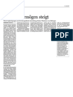 Handelsblatt - 11.06.2007 - Stiftungsvermögen Steigt