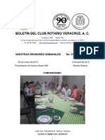 Boletín Rotario del 26 de marzo de 2013