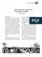 Growing Vegetable Transplants For Home Gardens (SP291-A)