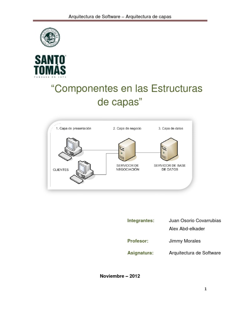 Arquitectura de Software en Capas | PDF | Usuario (informática) | Software
