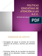 Políticas Educativas de atención a las n