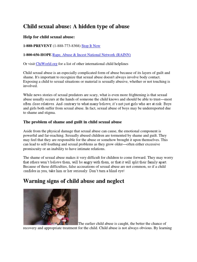 Child Sexual Abuse | Child Abuse | Parenting