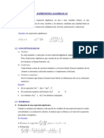 Expresiones Algebraicas