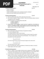 Assignment: Object-Oriented Programming Through C++ BCA (S3) 08