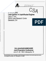 (AIAA 94-2980) Laser Ignition in Liquid Rocket Engines