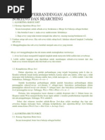Download Analisis Perbandingan Algoritma Sorting Dan Searching by Firman Hariandja SN134603627 doc pdf