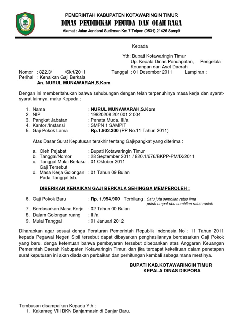 Sk Berkala 7 Surat Keputusan.