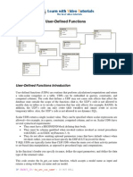 Microsoft T-SQL - User Defined Functions