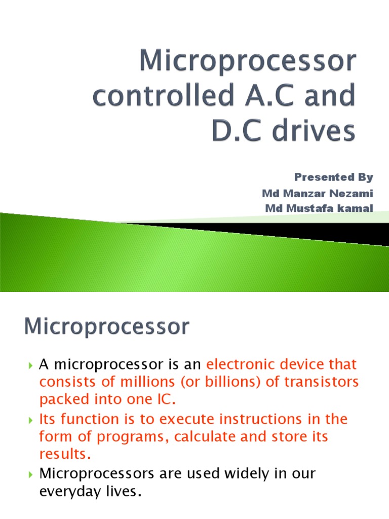 Microprocessor Controlled Ac and DC Drives | PDF | Computer Data ...
