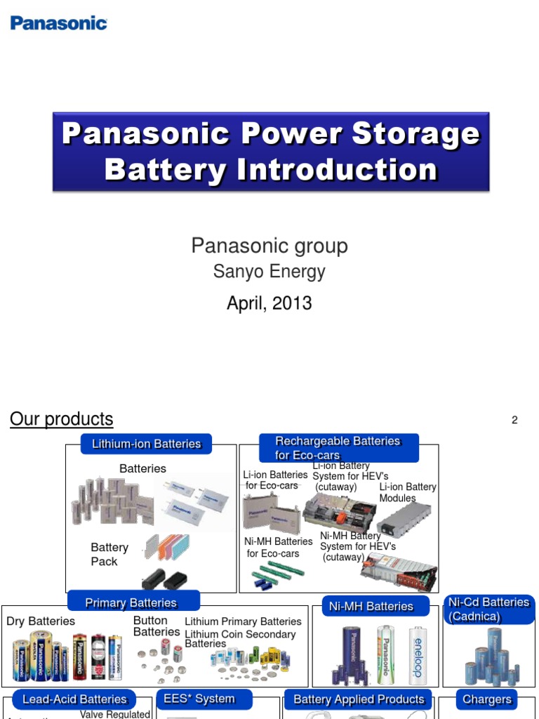Panasonic Lithium-Ion Battery Solutions | PDF | Lithium Ion Battery ...