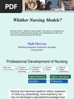 Whither Nursing Models?: Niall Mccrae