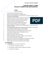 Chapter Twenty-Three Monopolistic Competition and Oligopoly: Instructional Objectives