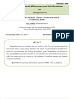 IJPI's Journal of Pharmacognosy and Herbal Formulations: Chemopreventive Potential of Methanol Extract of Stem Bark of
