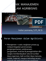 Teknik Manajemen Dalam Agribisnis